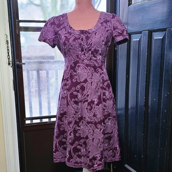 Esprit cotton paisley printed sun dress, size 6. - Picture 1 of 11